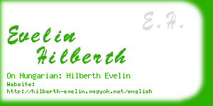 evelin hilberth business card